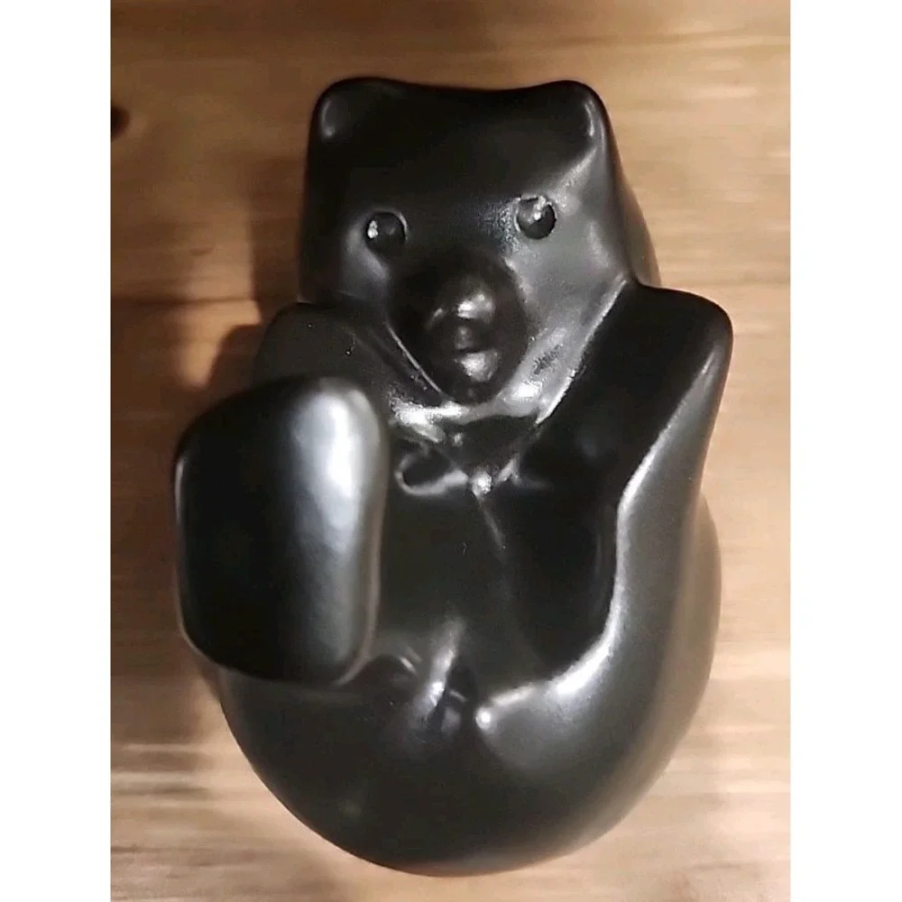 (4) Signed Vintage Pigeon Forge Pottery, Mighty Bear Collection Great CONDITION